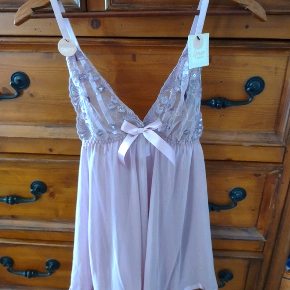 NWT fun and flirty 2 piece lilac lingerie set - Picture 1 of 9